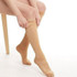 Unisex Shaping Elastic Socks Secondary Tube Decompression Varicose Stockings, Size:L(Black Color - Open Toe)