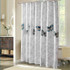 Butterfly Waterproof Polyester Shower Washable Bathroom Curtains, Size:80x180cm