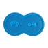 Lovely PVC Cat Litter Mat Eight-shaped  Anti-skid Placemat Pet Supplies(Light Blue)