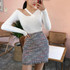 Slim-fit Small Fragrance Short Skirt (Color:As Show Size:XXL)