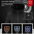 Men and Women Intelligent Constant Temperature USB Heating Hooded Cotton Clothing Warm Jacket (Color:Black Size:5XL)