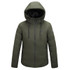 Men and Women Intelligent Constant Temperature USB Heating Hooded Cotton Clothing Warm Jacket (Color:Army Green Size:5XL)