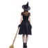 Cosplay Costume Black Gauze Witch Costume Temperament Night Ghost Game Costume (Color:Black Size:XXL)