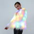 Cosplay Costumes Christmas And Halloween Night Costumes LED Colored Lights Show Clothes (Color:White With Light Size:L)