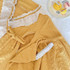 Two-piece Kimono Warm Pajamas For Pregnant Women (Color:Yellow Size:XXL)