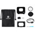 PULUZ Aluminum Alloy Protective Cage + 37mm UV Filter Lens + Lens Sunshade with Screws and Screwdrivers for Sony RX0 / RX0 II(Black)