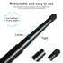 PULUZ 2m Metal Selfie Stick Monopod  for Insta360 One RS / X2 / X3 (Black)