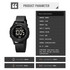 SKMEI 1758 Multifunctional LED Digital Display Luminous Silicone Strap Electronic Watch(Black)