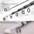 Carbon Telescopic Luya Rod Short Section Fishing Throwing Rod, Length: 3.3m(Curved Handle)