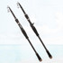 Carbon Telescopic Luya Rod Short Section Fishing Throwing Rod, Length: 3.0m(Curved Handle)