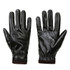 Men Autumn Winter Windproof Warm Plush Lining PU Riding Gloves, Size: Free Size(Black)