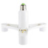 Lamp Holder Converter E27 1 Turn 4 (E27) Lamp Holder Bulb Adapter Converter (White)
