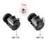 BEXIN HK25 Aluminum Alloy Cold Shoe Tripod Adapter Ball Head (Black)