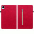 For vivo Pad 11 2022 Skin Feel Solid Color Zipper Leather Tablet Case(Red)