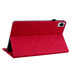 For vivo Pad 11 2022 Skin Feel Solid Color Zipper Leather Tablet Case(Red)