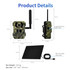 ESCAM QF380 4MP Network Solar PIR Alert Smart Wildlife Hunting Camera, 4G:EU Version(Camouflage)