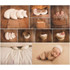 3 PCS/set Children Photography Props Baby Pictures Crescent Shape Pillow(White)
