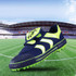 Children Soccer Shoes Antiskid Wear-Resistant Nylon Fastener Football Training Shoes, Size: 35/225(Black+Green)
