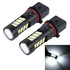 2 PCS P13W 10W 650 LM 6000K Car Fog Lights with 42 SMD-2835 LED Lamps, DC 12V (White Light)