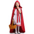 Little Red Riding Hood Parent Child Fairy Tale Drama Performance Costume Little Red Riding Hood Dress Little Maid Two Dress Halloween Costume (Color:Cape+Maid Size:L)