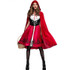 Little Red Riding Hood Costume For Adults Cosplay (Color:Red Size:XXL)