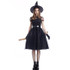 Cosplay Costume Black Gauze Witch Costume Temperament Night Ghost Game Costume (Color:Black Size:XXXL)