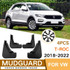 For Volkswagen T-ROC 2018-2022 4pcs/Set Car Auto Soft Plastic Splash Flaps Fender Guard