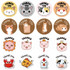10 Rolls Cute Cartoon Animal Child Thank You Sticker(HA026)