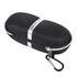 HDCRAFTER E-001 Sunglasses Zipper Style Solid Glasses Protection Case + Microfiber Cloth, Size: 16*7*4cm