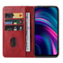 For BLU G51 Plus Magnetic Closure Leather Phone Case(Red)