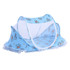 Cartoon Installation-free Foldable Baby Newborn Bed Mosquito Net with Bracket(Blue Bear)