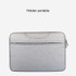 Breathable Wear-resistant Shoulder Handheld Zipper Laptop Bag, For 12 inch and Below Macbook, Samsung, Lenovo, Sony, DELL Alienware, CHUWI, ASUS, HP(Grey)