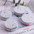 Marbling Plating Color Contact Lens Case Glasses Box(Silver)