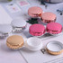 Marbling Plating Color Contact Lens Case Glasses Box(Silver)