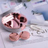 Marbling Plating Color Contact Lens Case Glasses Box(Silver)