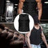 Men Zipper Vest Abdomen Corset Fitness Clothing, Size:S(Grey)