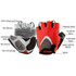 GIYO S-01 GEL Shockproof Cycling Half Finger Gloves Anti-slip Bicycle Gloves, Size: XL(Red)