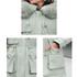 Down Jacket, Cotton-padded Jacket, Lamb Hair Liner, Overcoming The Waist Thickened Jacket (Color:Black Size:XXL)