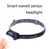 Smart Sensor Outdoor USB Headlight LED Portable Strong Light Night Running Headlight, Colour: White 5W 140LM