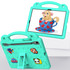 For Samsung Galaxy Tab S7 T870 Handle Kickstand Children EVA Shockproof Tablet Case(Mint Green)