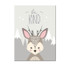 Animal Poster Painting Cartoon Nursery Wall PictureBaby Kids Room Decoration without Frame, Size:40x50cm(Deer)