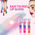 2 PCS Easy Peel Off  Long Lasting Lip Gloss Waterproof Matte  Lipstick Women Cosmetic(Cherry red)