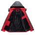 Men Winter Thick Fleece Waterproof Outwear Down Jackets Coats, Size: XXL(Black)