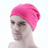 Men Candy Colors Knit Sleeve Cap Hip-hop Cap, Hat Size:One Size(Rose Red)