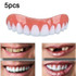 5pcs  Beauty Tool False Teeth Instant Smile Comfort Fit Flex Fake Tooth Cover