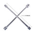 Compact Universal Tire Iron Lug Wrench with 17mm 19mm 21mm 23mm Socket Adapters