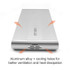 3.5 inch HDD External Case, Support IDE Hard drive(Silver)