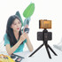 PULUZ Pocket Mini Plastic Tripod Mount with Phone Clamp for Smartphones(Black)