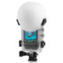 For Insta360 X3 PULUZ Invisible Dive Case Lens Guard Silicone Protective Cover (White)