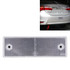 10 PCS Car Rear Bumper Warning Plastic Reflector and Sign(White)
